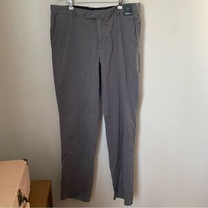 Nordstrom Pants Tech-Smart Grey Trim Fit Casual Neutral Comfy